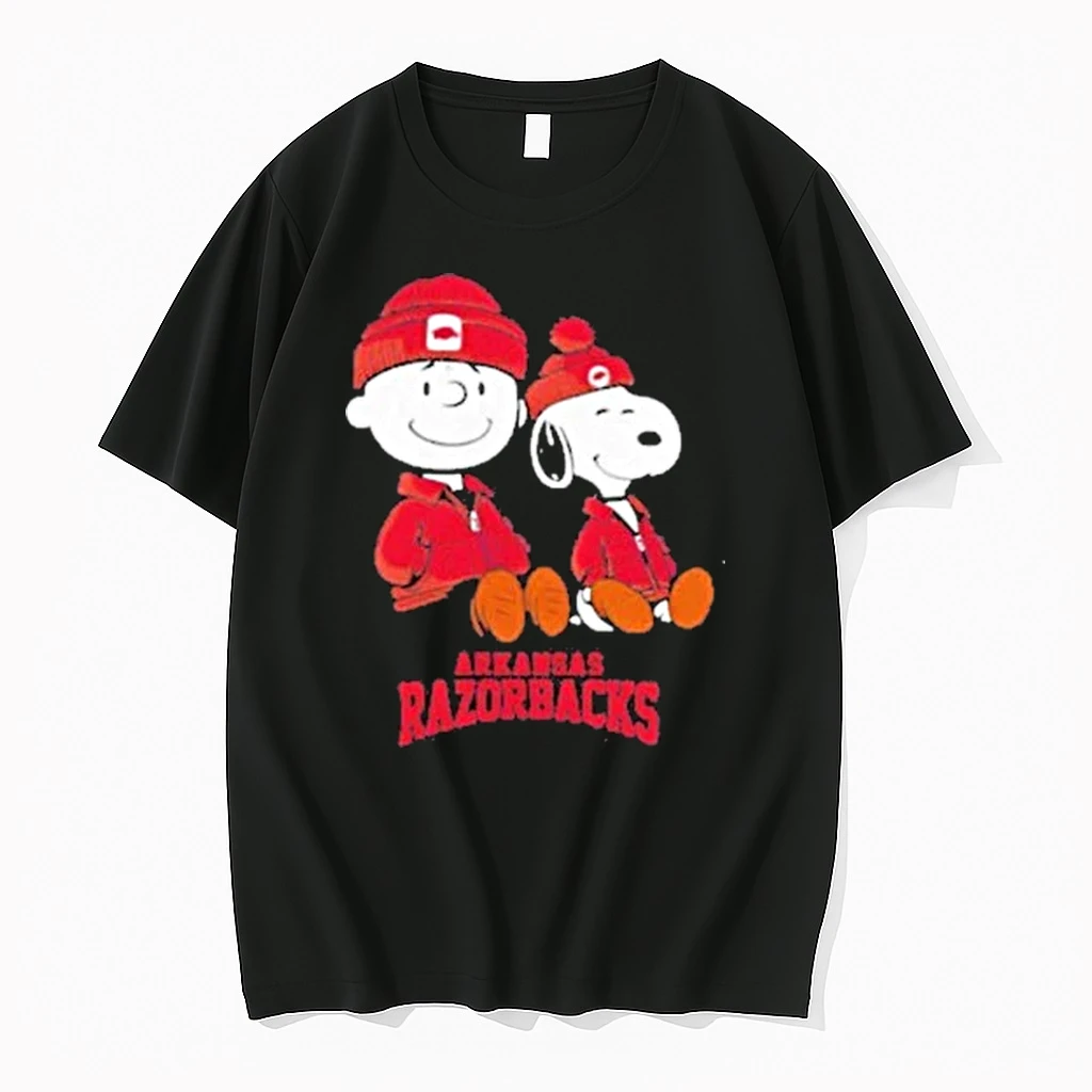 Arkansas Razorbacks X Snoopy And Charlie Brown Shirts