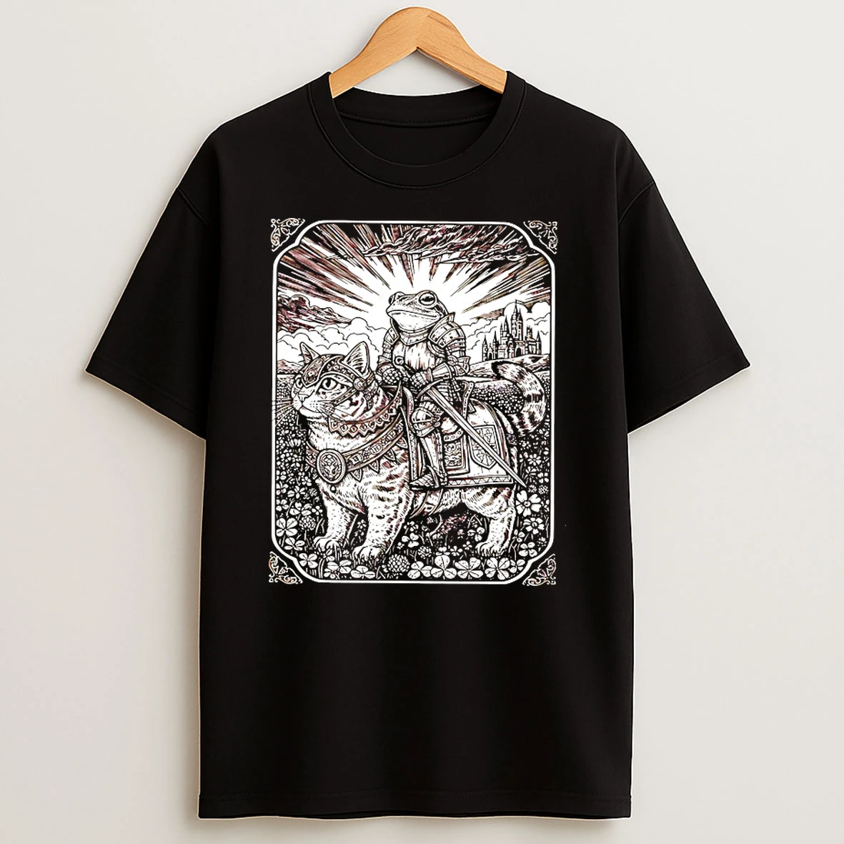 Armored Frog Riding An Armored Cat Shirts
