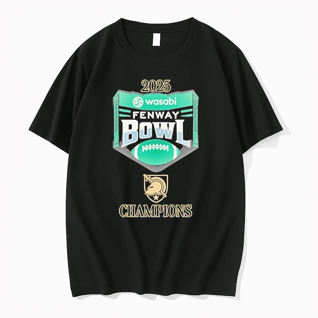 Army Black Knights 2025 Wasabi Fenway Bowl Champions Shirts