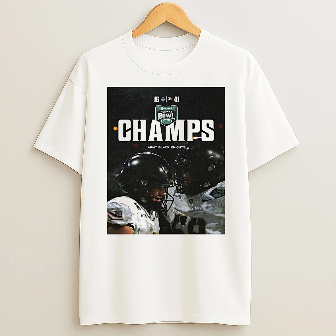 Army Black Knights Defeats Uconn Huskies 2025 Wasabi Fenway Bowl Champions Shirts