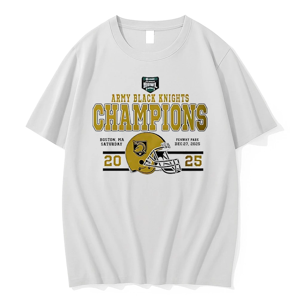 Army Black Knights Football 2025 Wasabi Fenway Bowl Champions Classic Shirts