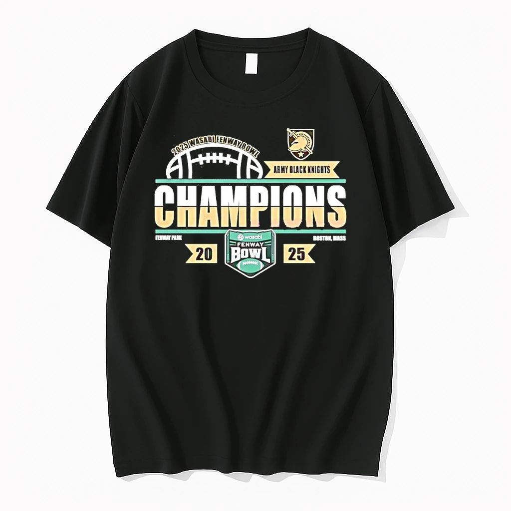 Army Black Knights Football Wasabi Fenway Bowl Champions 2025 Classic Shirts