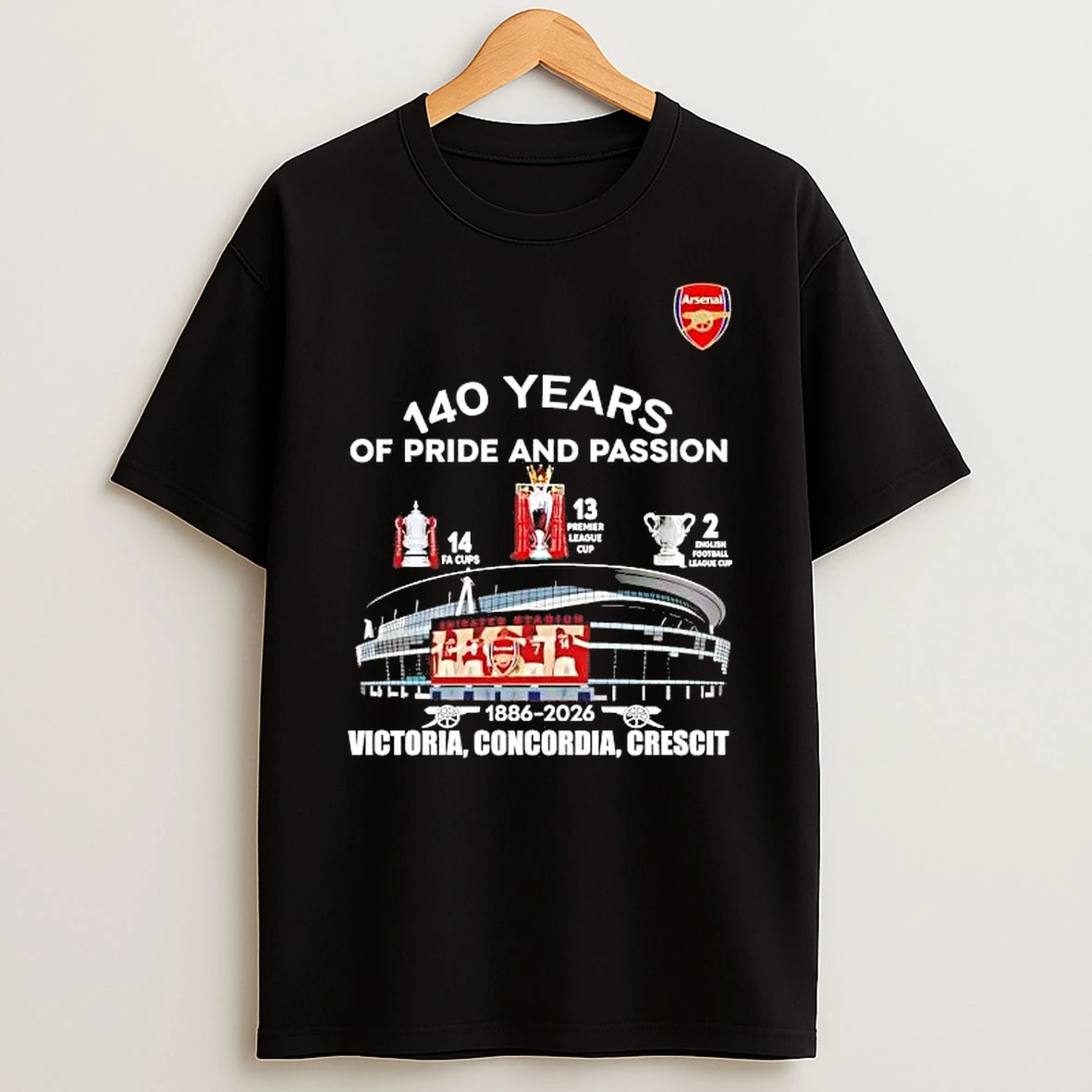 Arsenal 140 Years Of Pride And Passion Victoria Shirts