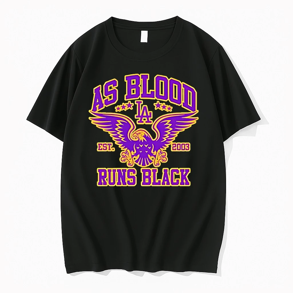 As Blood Runs Black Eagle Crest Purple N Gold Shirts