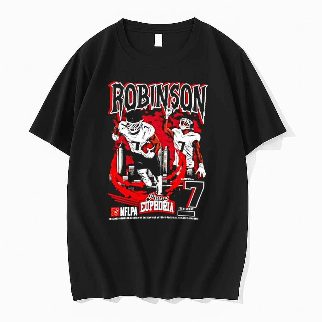 Atlanta Falcons Bijan Robinson Touchdown Skyline Shirts