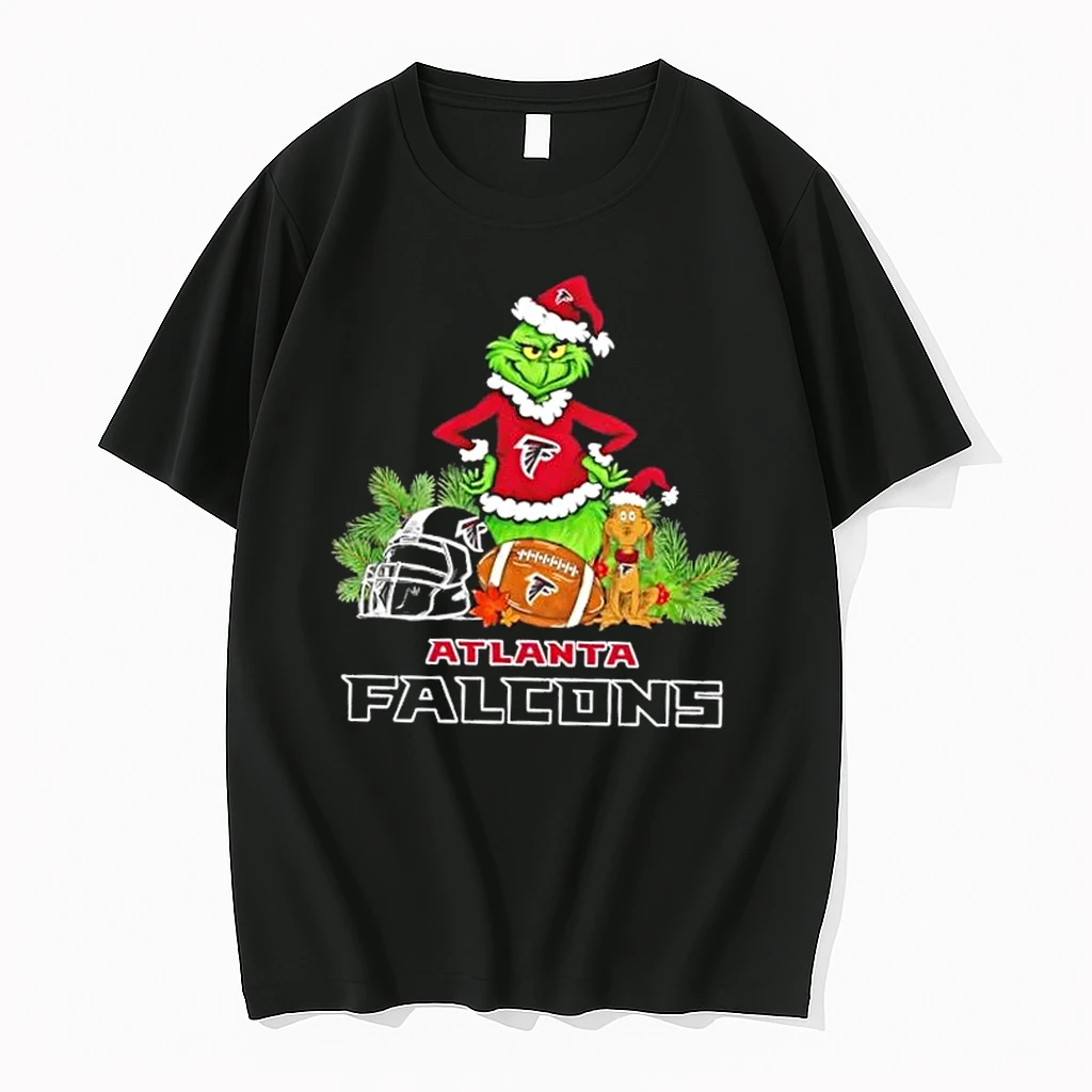 Atlanta Falcons Football X Grinch And Max Dog Merry Christmas Shirts
