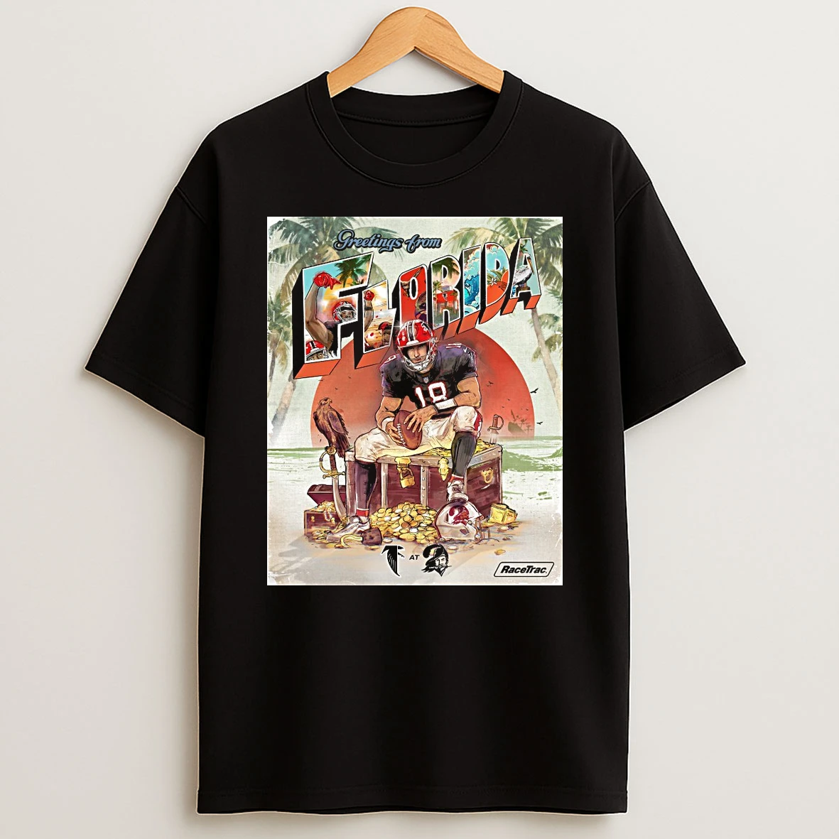 Atlanta Falcons Vs Tampa Bay Buccaneers Greetings From Florida Racetrac Shirts