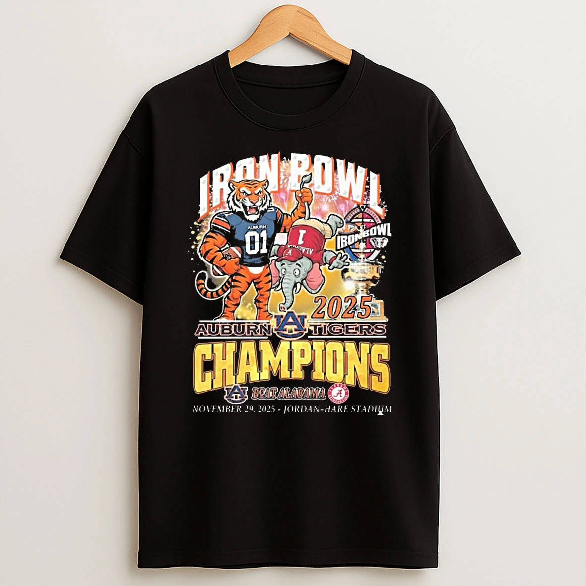 Auburn Tigers Iron Bowl Champions 2025 Defeated Alabama Nov 29 2025 Jordan Hare Stadium Shirts