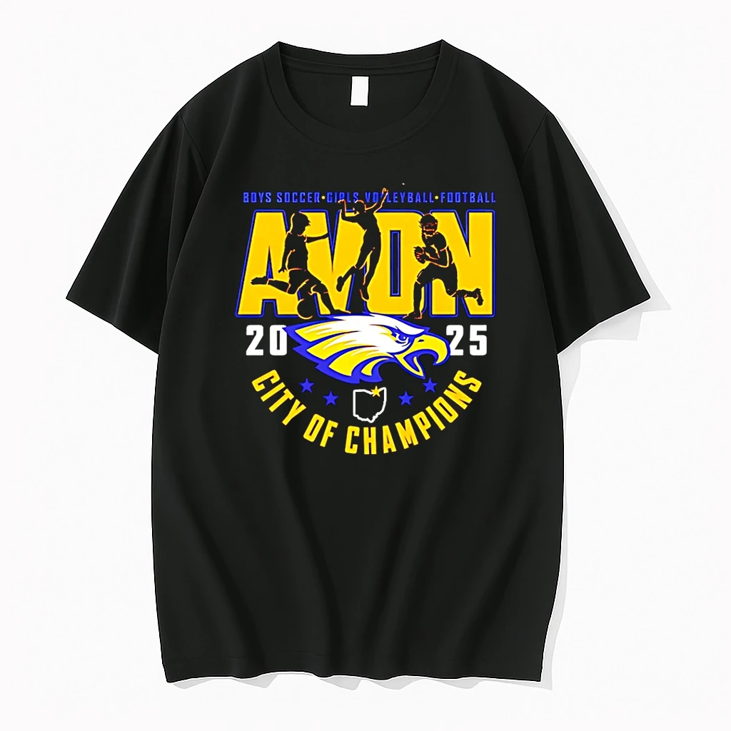 Avon City Of Champions 2025 Boys Soccer Girls Volleyball Football Shirts