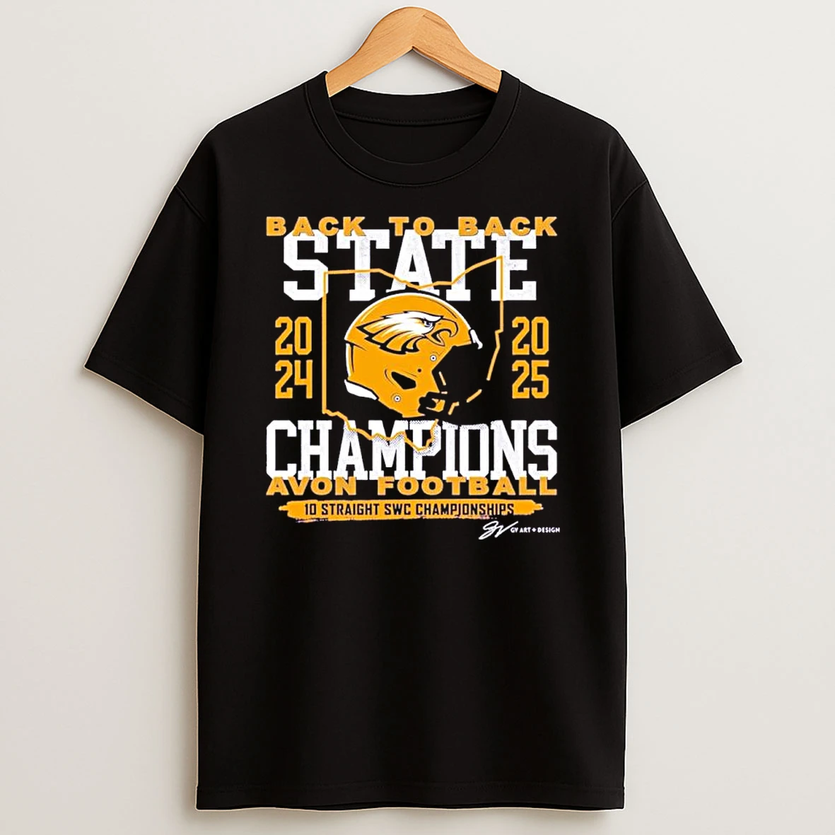 Avon Football Back To Back State Champions 2024 2025 Shirts