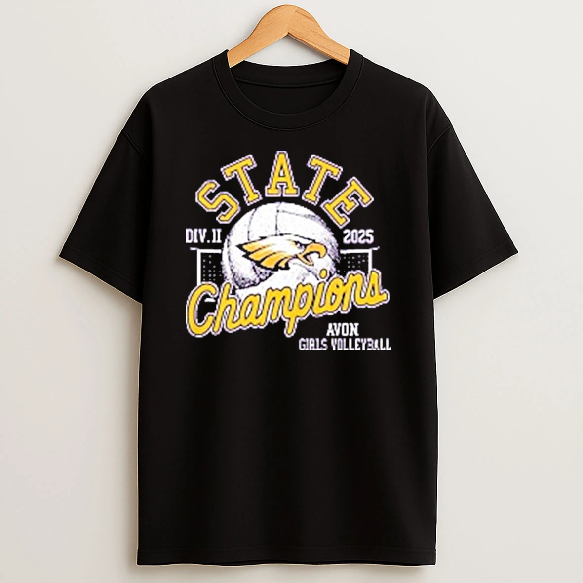 Avon Girls Volleyball 2025 Div Ii State Champions Shirts