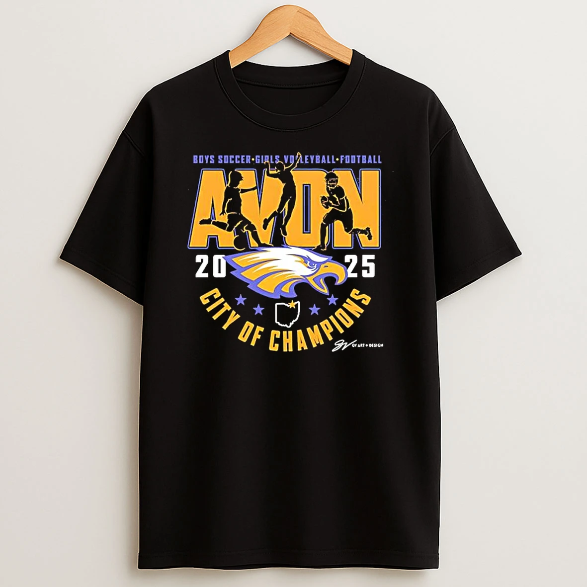 Avon High School Sports In 2025 Boys Soccer Girls Volleyball Football Eagle Head Graphic Shirts