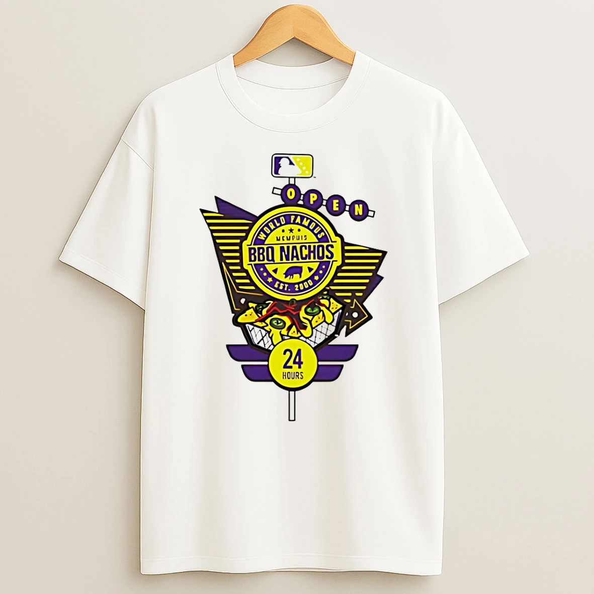 Bbq Nachos The Memphis Redbirds Chrome Food Pack Logo Shirts