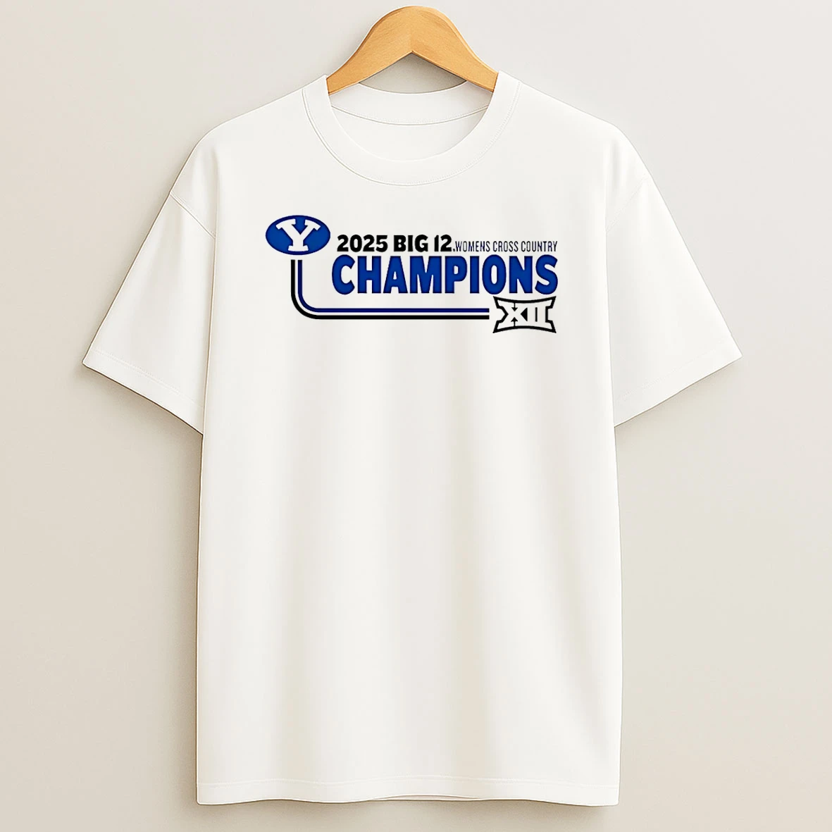 Byu Cougars 2025 Big 12 Womens Cross Country Champions Logo Shirts