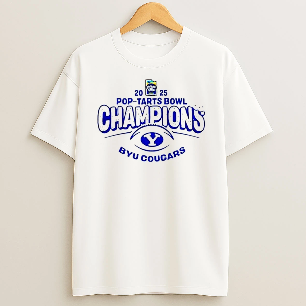 Byu Cougars 2025 Pop Tarts Bowl Champions Locker Room Shirts
