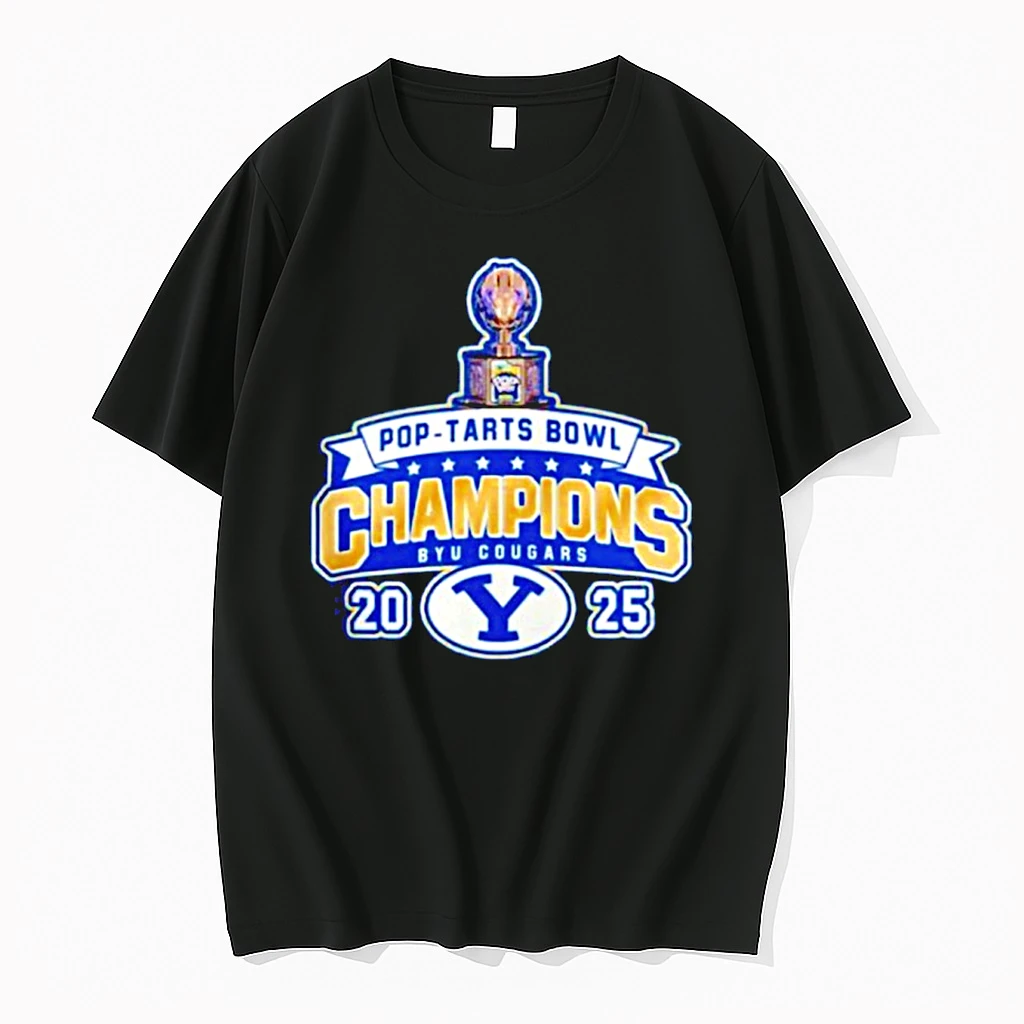Byu Cougars 2025 Pop Tarts Bowl Champions Logo Shirts