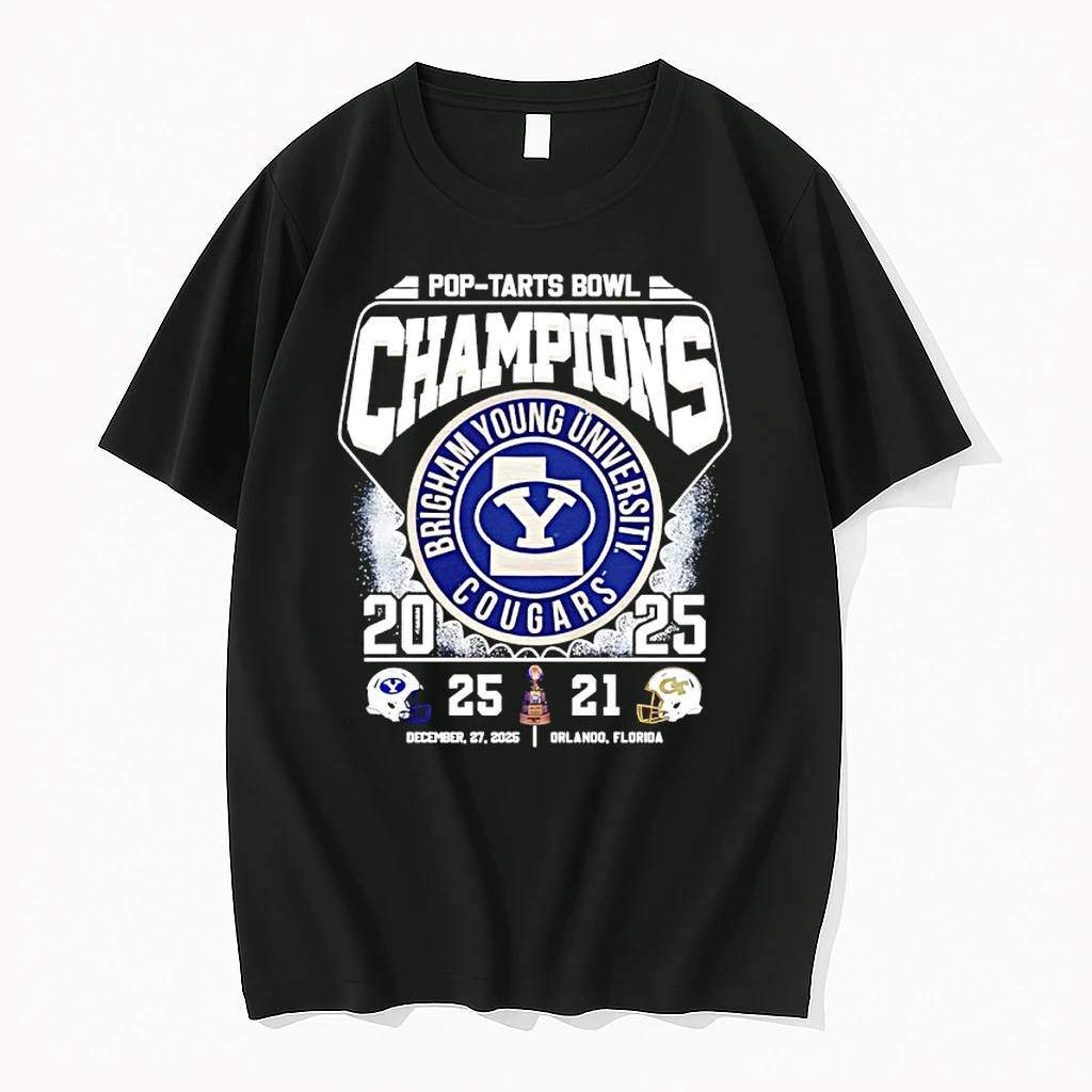 Byu Cougars 2025 Pop Tarts Bowl Champions Score Vintage Shirts