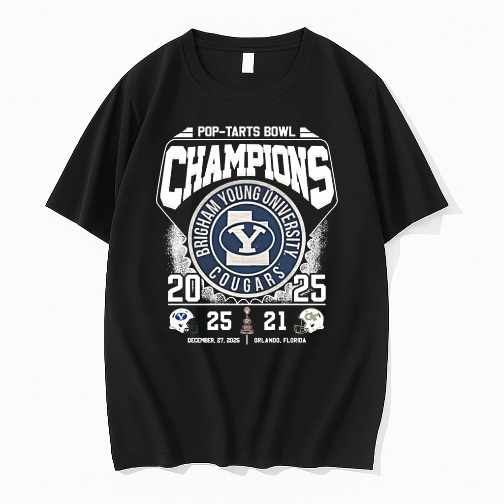 Byu Cougars Pop Tarts Bowl Champions 2025 Score 25 21 Dec 27 2025 Orlando Florida Shirts