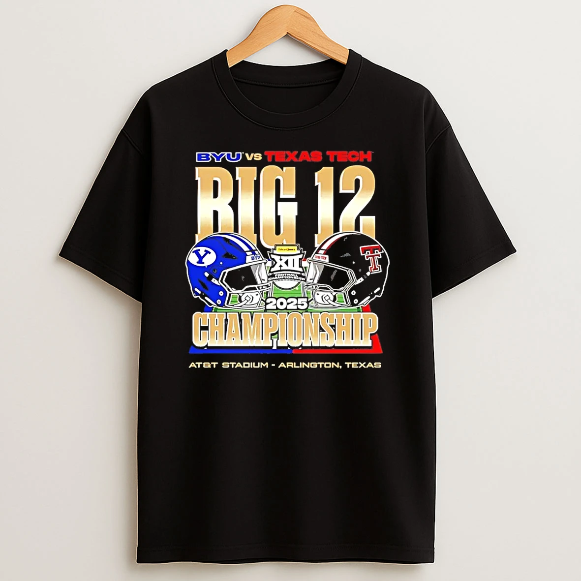 Byu Vs Texas Tech 2025 Big Ten Football Championship Helmets Shirts