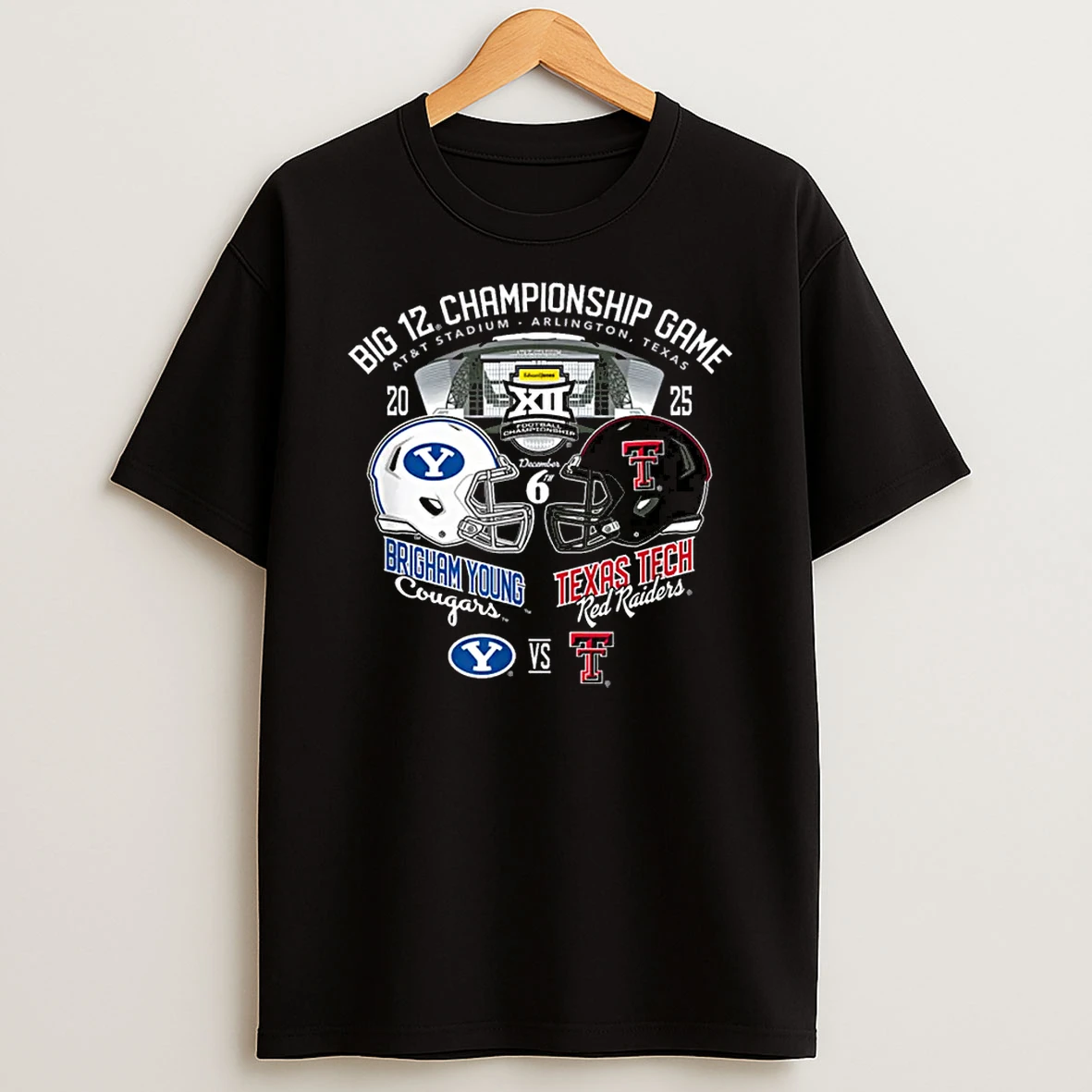 Byu Vs Texas Tech Big 12 Champsionship 2025 Football Shirts