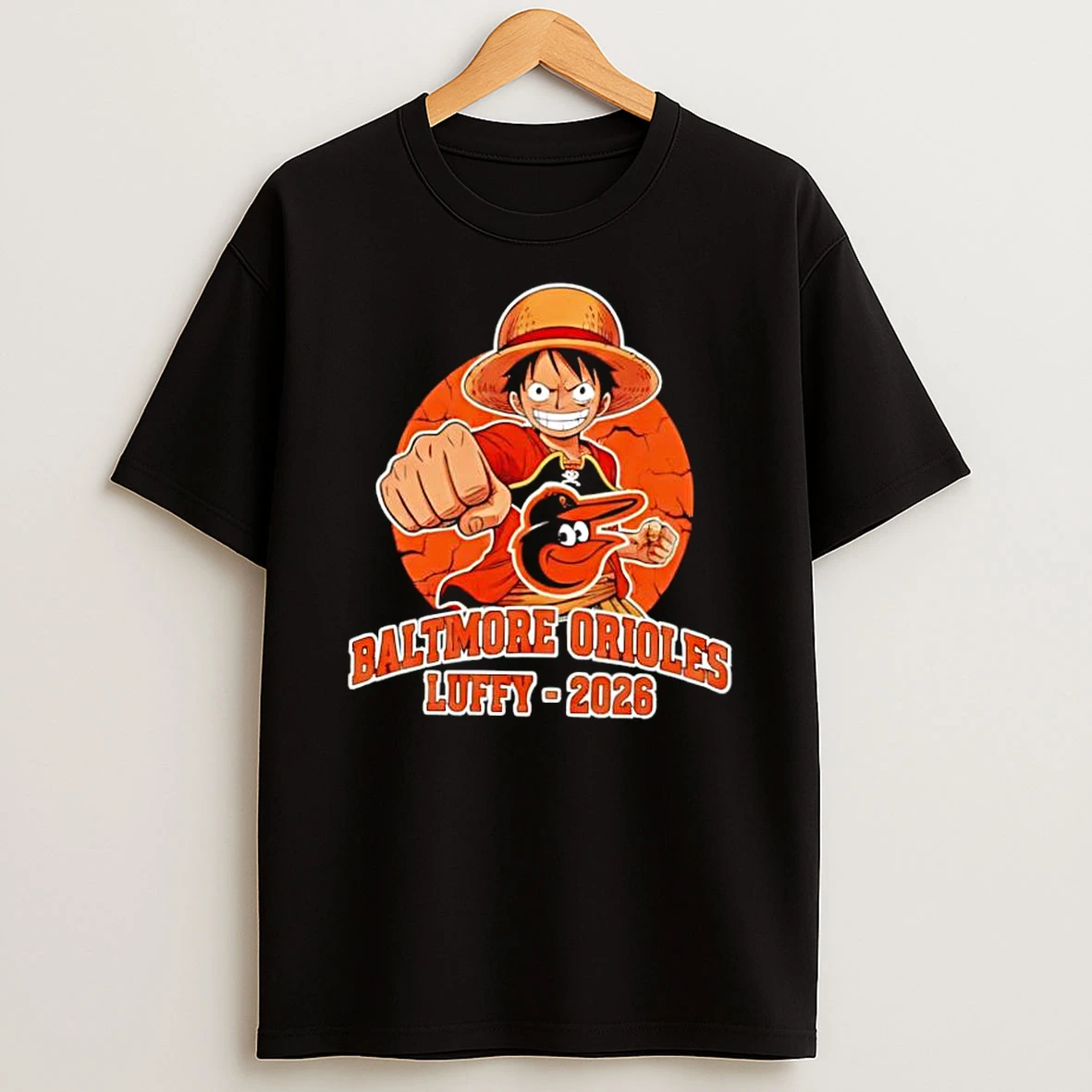 Baltimore Orioles One Piece 2026 Luffy Shirts