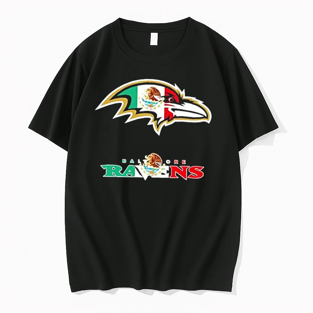 Baltimore Ravens Football X Mexican Flag Logo Shirts