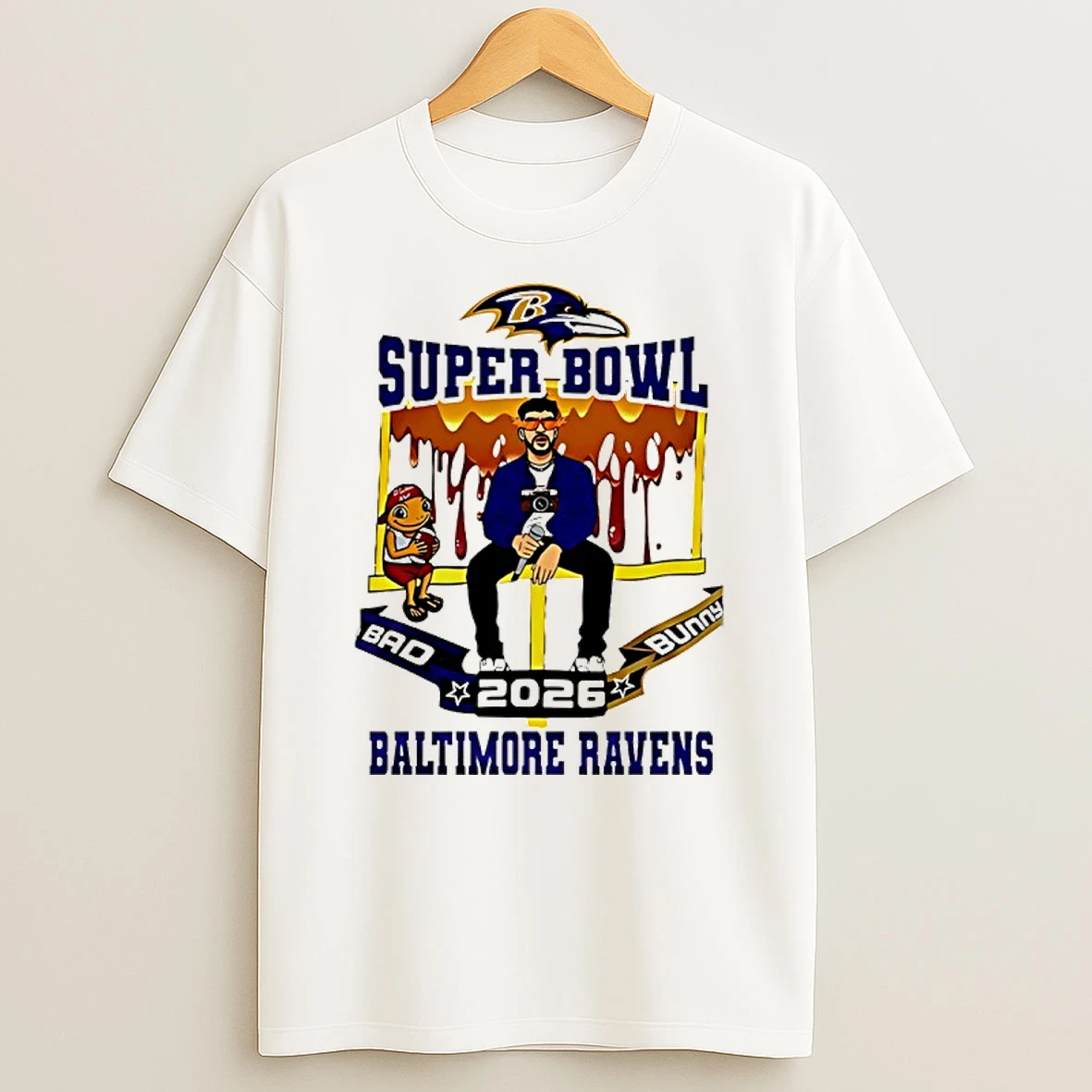 Baltimore Ravens X Bad Bunny Super Bowl 2026 Shirts