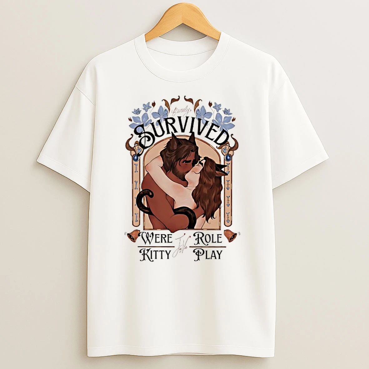 Barely Survived Were Kitty Jay Vik Role Play Kiss Graphic Shirts