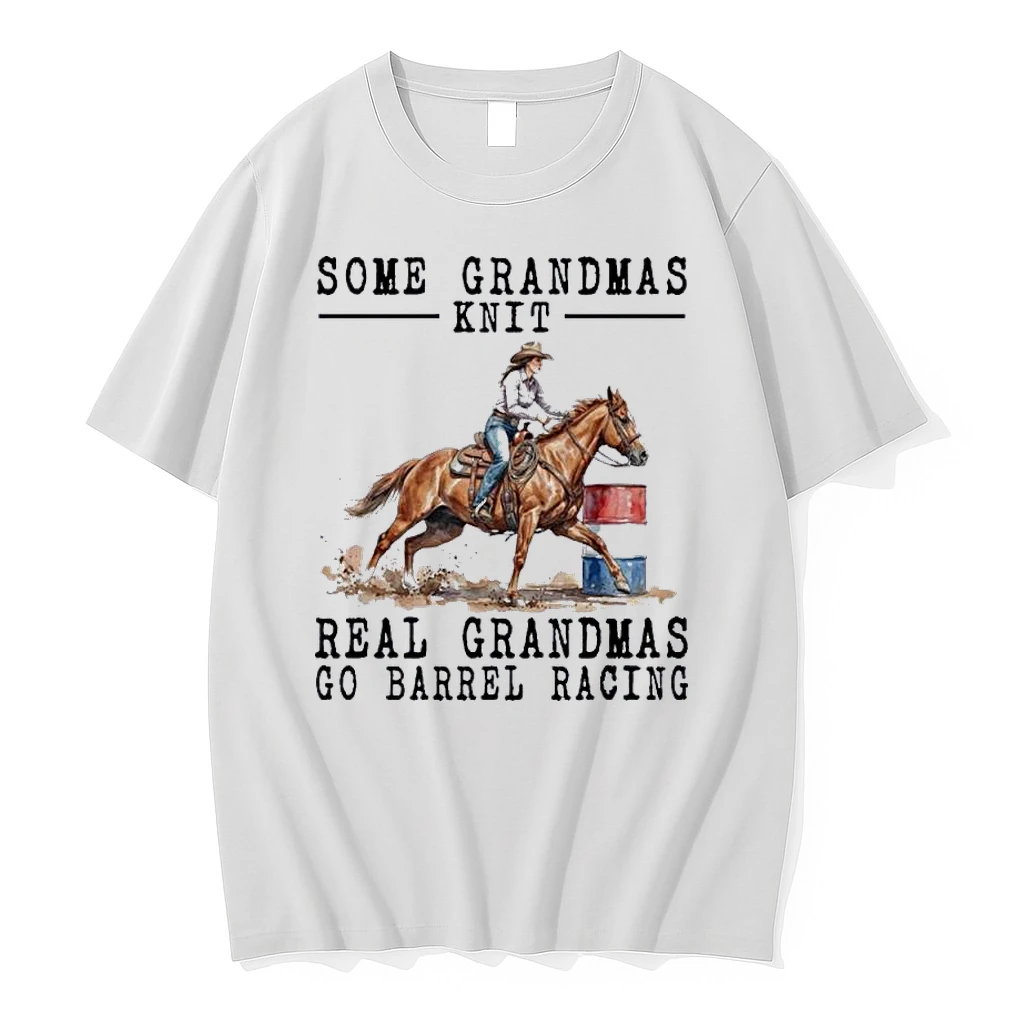Barrel Racing Some Grandmas Knit Real Grandmas Shirts