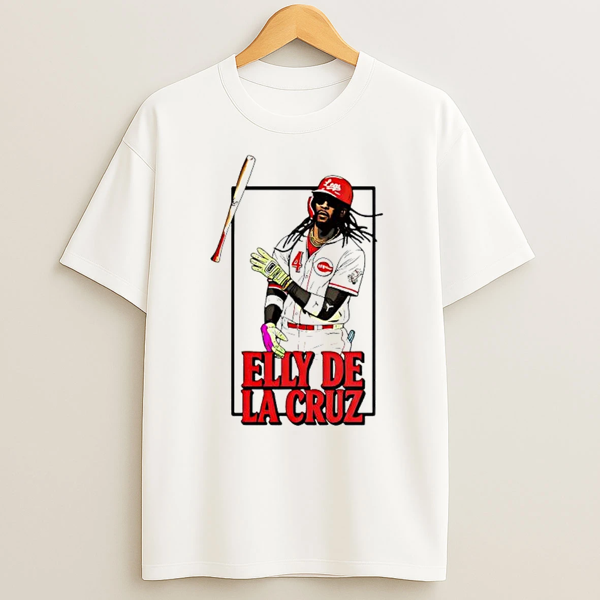Bat Flip Elly De La Cruz Cincinnati Reds Baseball Player Graphic Shirts