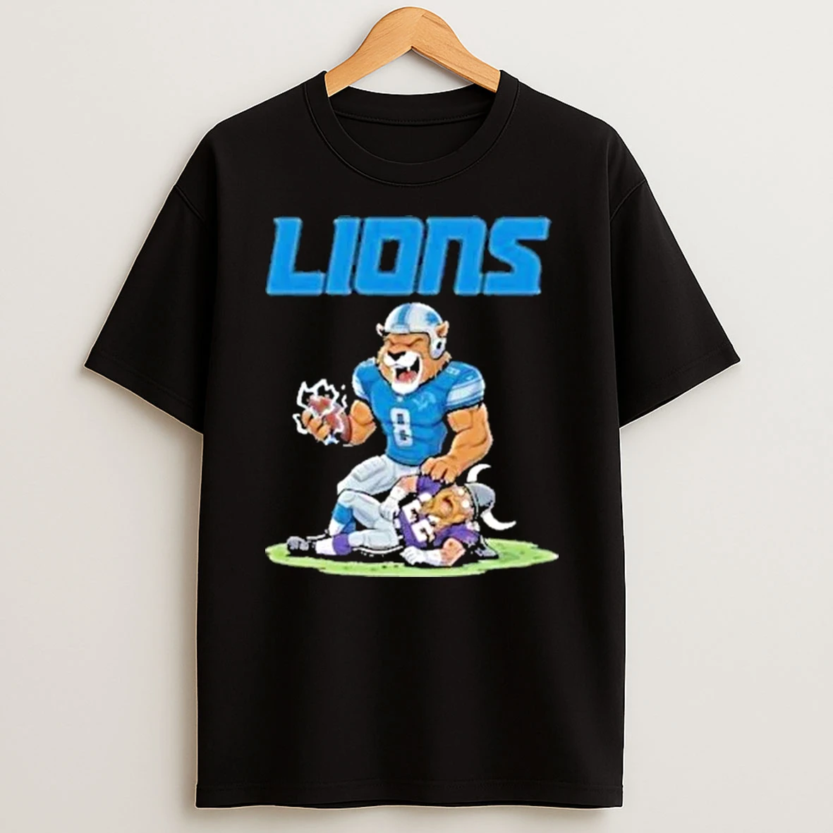 Battle Mascots Detroit Lions Beat Minnesota Vikings Shirts
