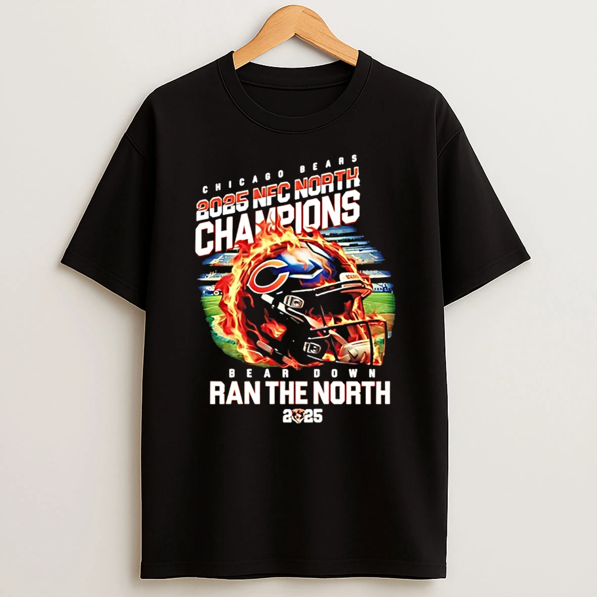 Bear Down Ran The North Chicago Bears 2025 Nfc North Champions Shirts