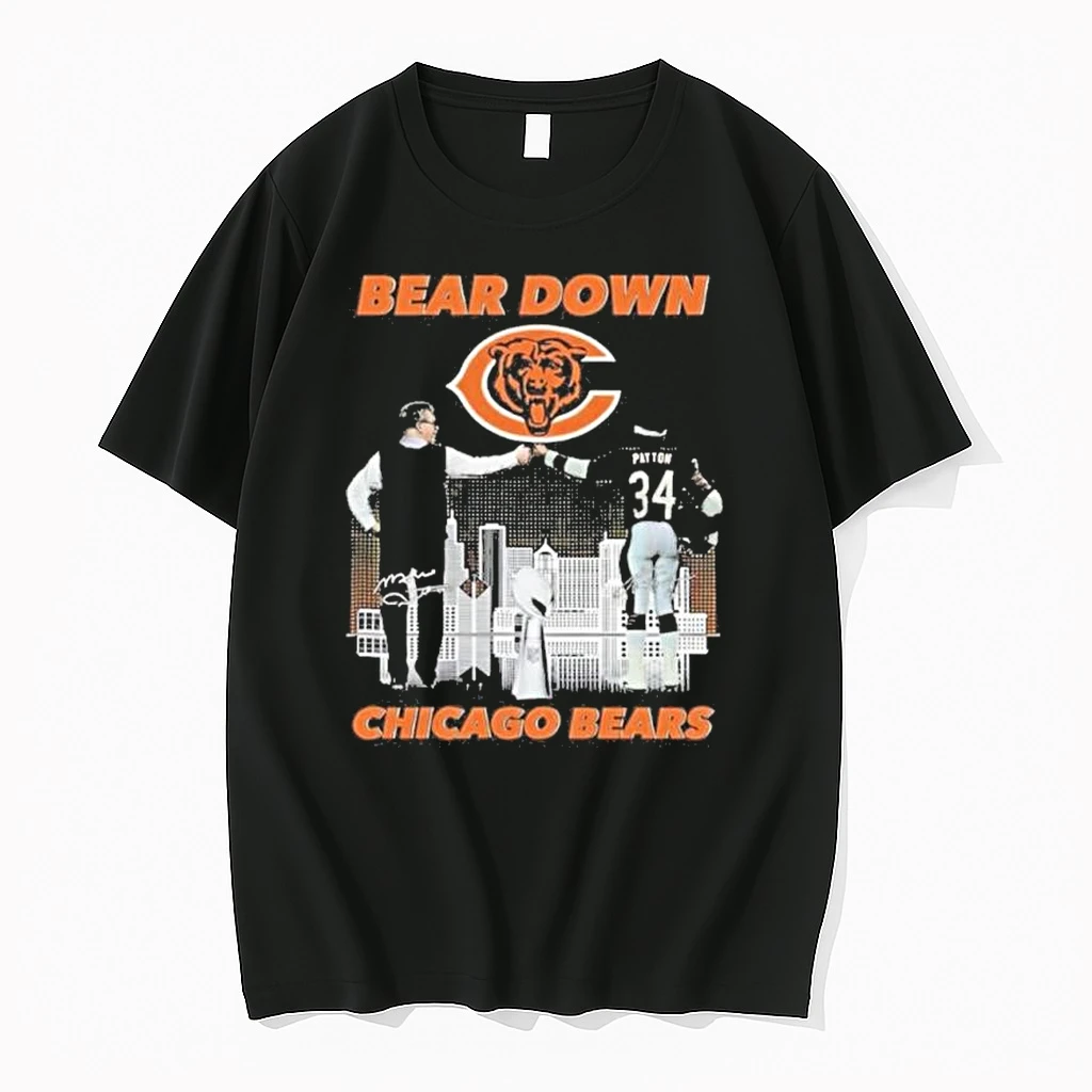 Bear Down Walter Payton And Ben Johnson Chicago Bears Shirts