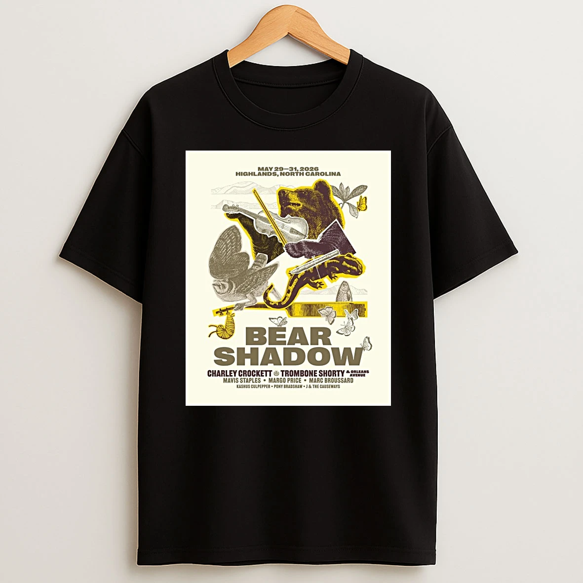 Bear Shadow Festival May 29 31 2026 Highlands North Carolina Shirts