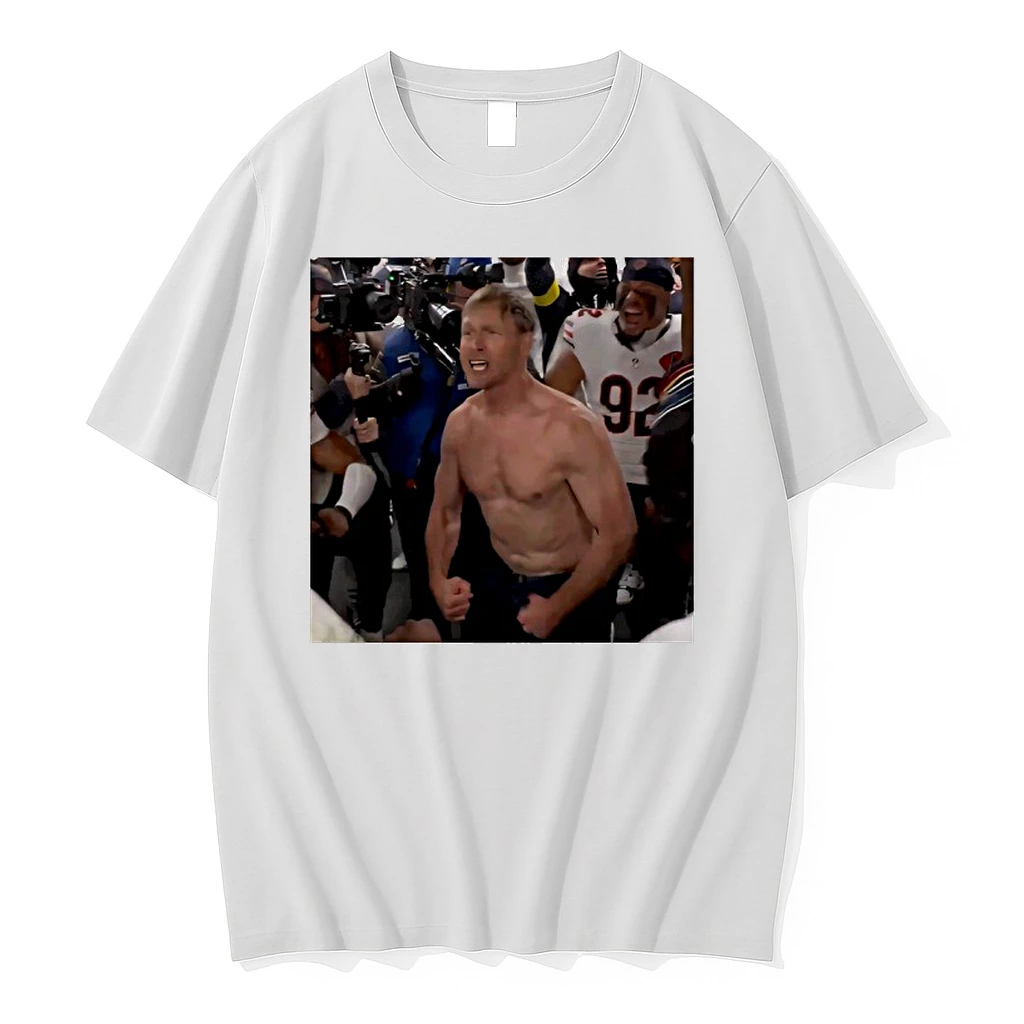 Bears Coach Ben Johnson Shows Off Shirts