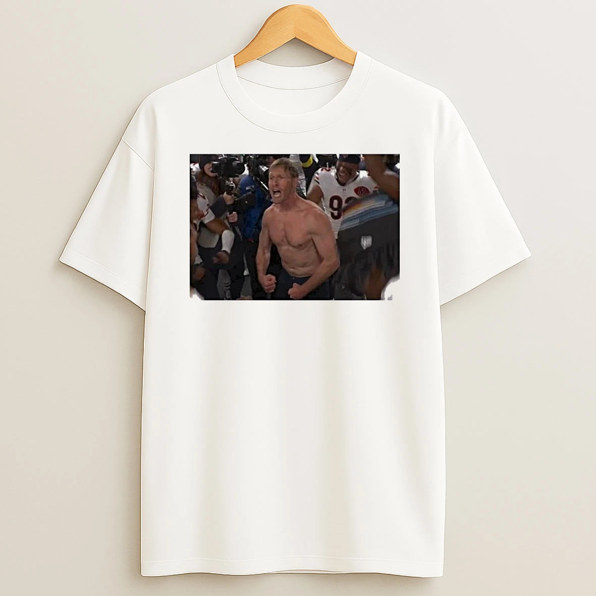 Bears Coach Ben Johnson Take Off Photo Shirts