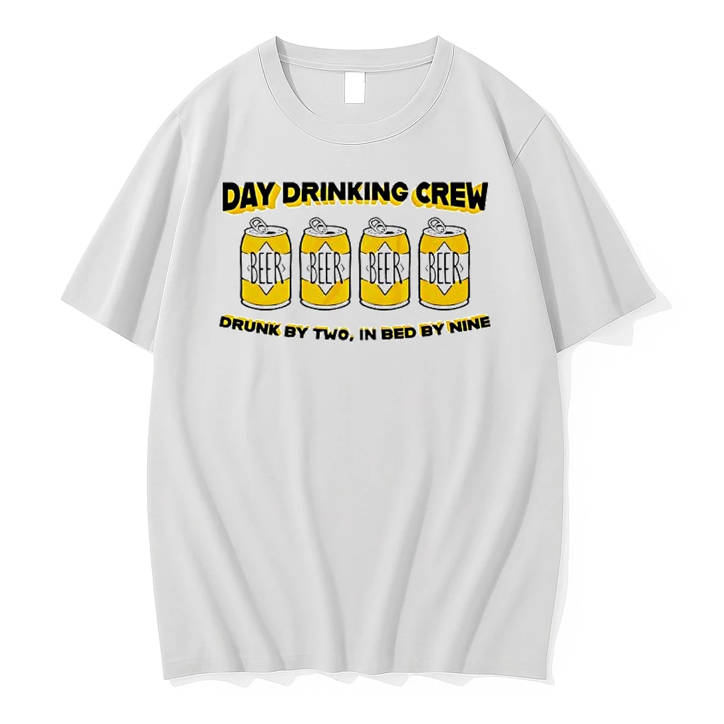 Beer Day Drinking Crew Drunk By Two In Bed By Nine Shirts
