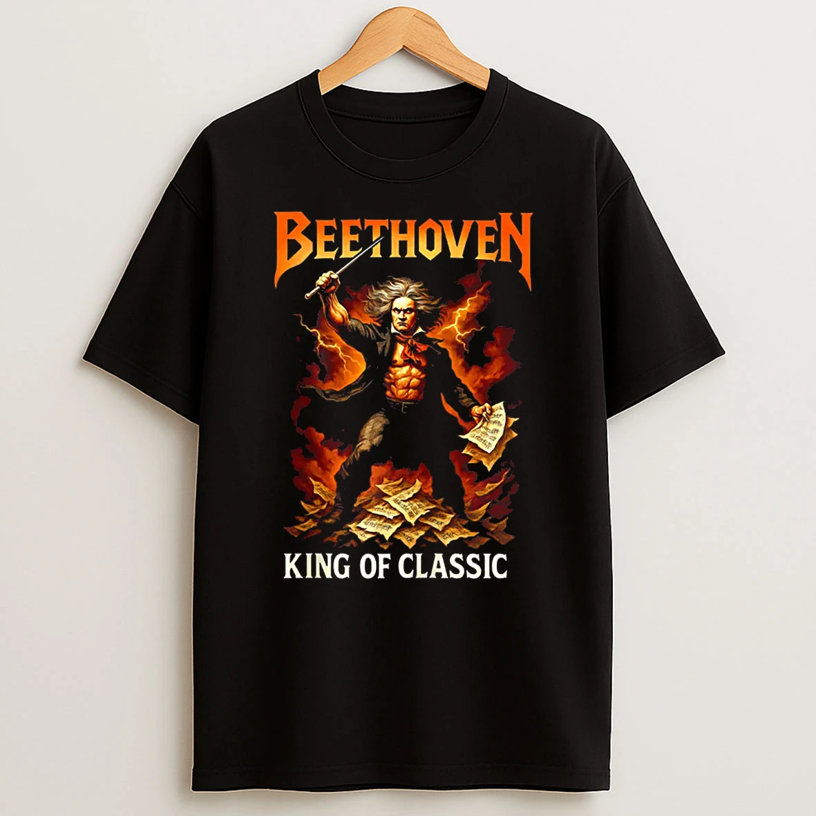 Beethoven Power Metal Classical Music Composer Album Shirts