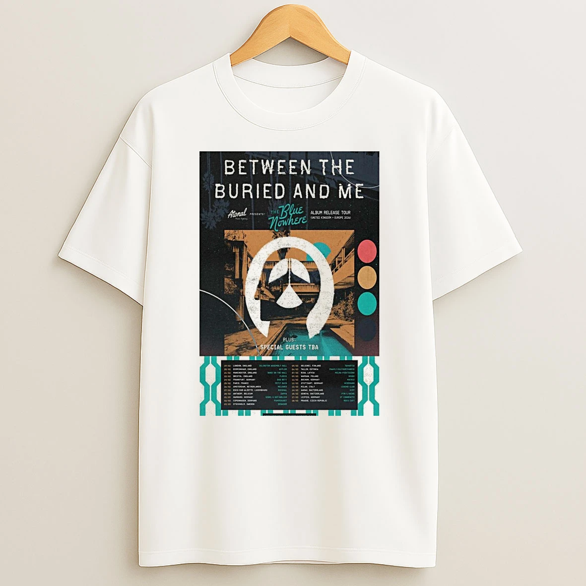 Between The Buried And Me Uk Europe Tour 2026 Shirts