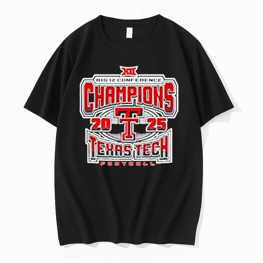 Big 12 Conference Champions 2025 Texas Tech Football Shirts