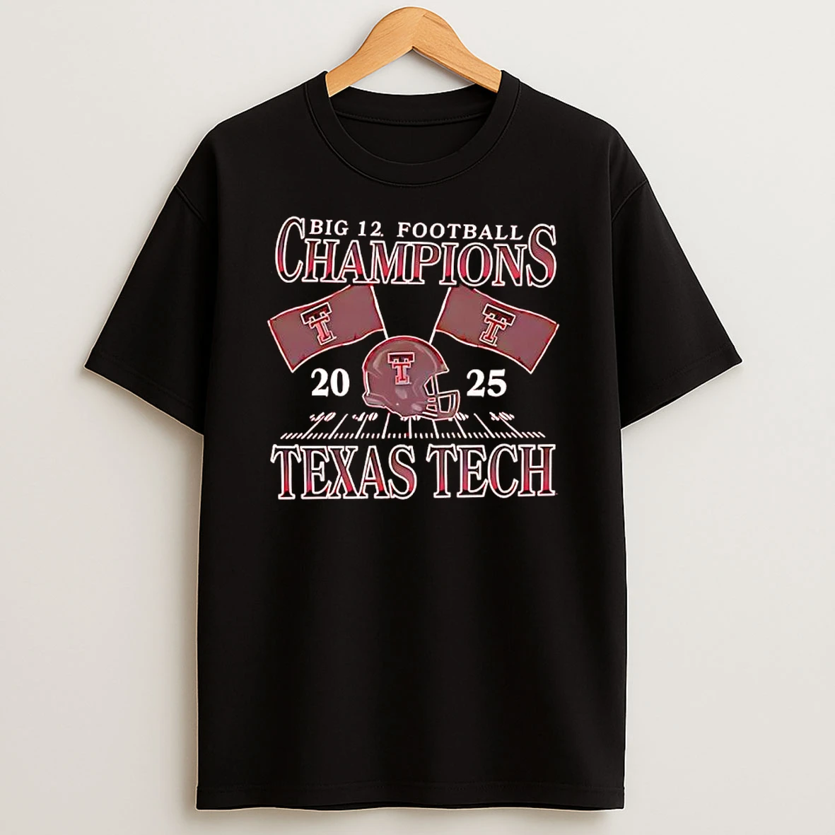 Big 12 Football Champions Texas Tech Red Raiders 2025 Shirts