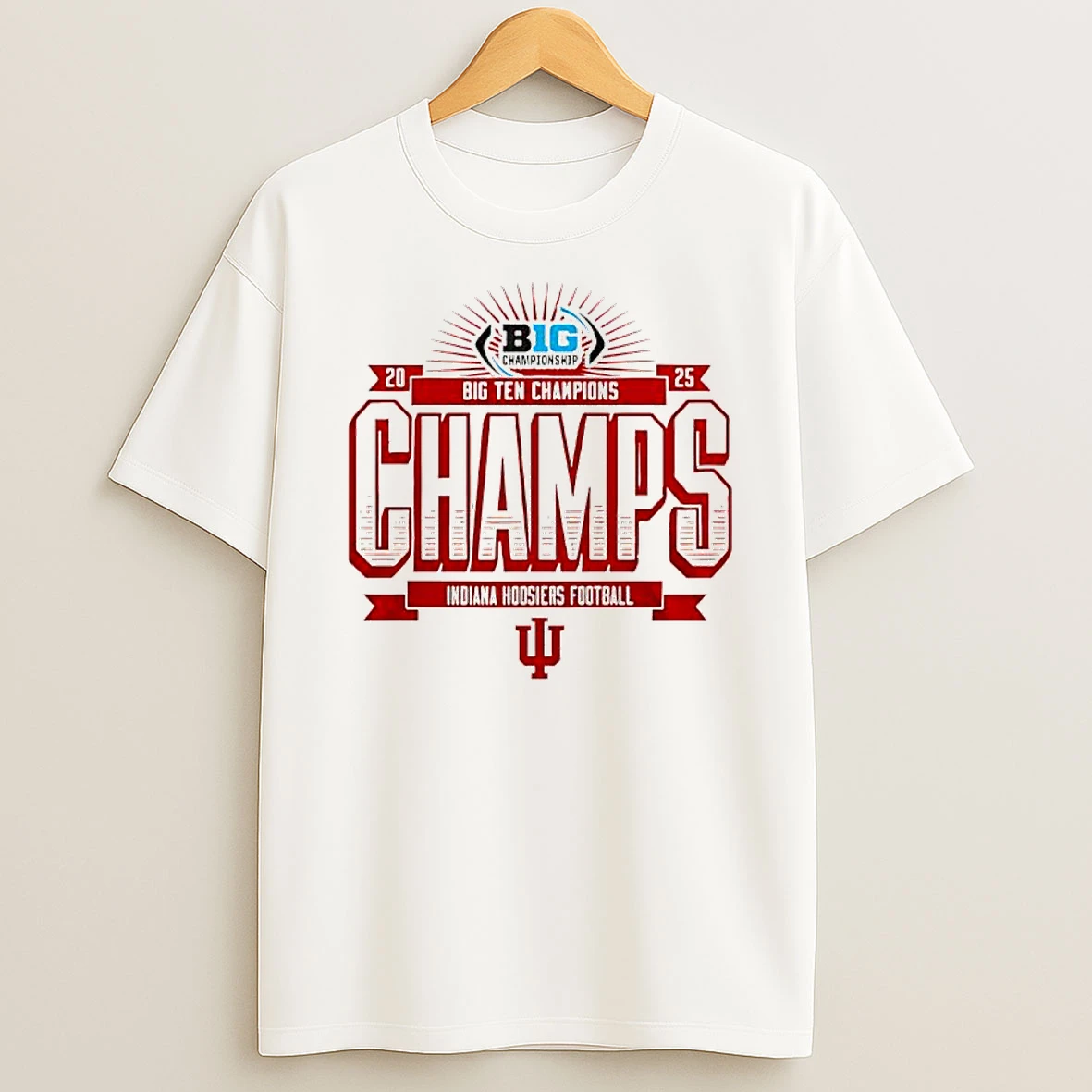 Big Championship 2025 Big Ten Champions Champs Indiana Hoosiers Football Shirts