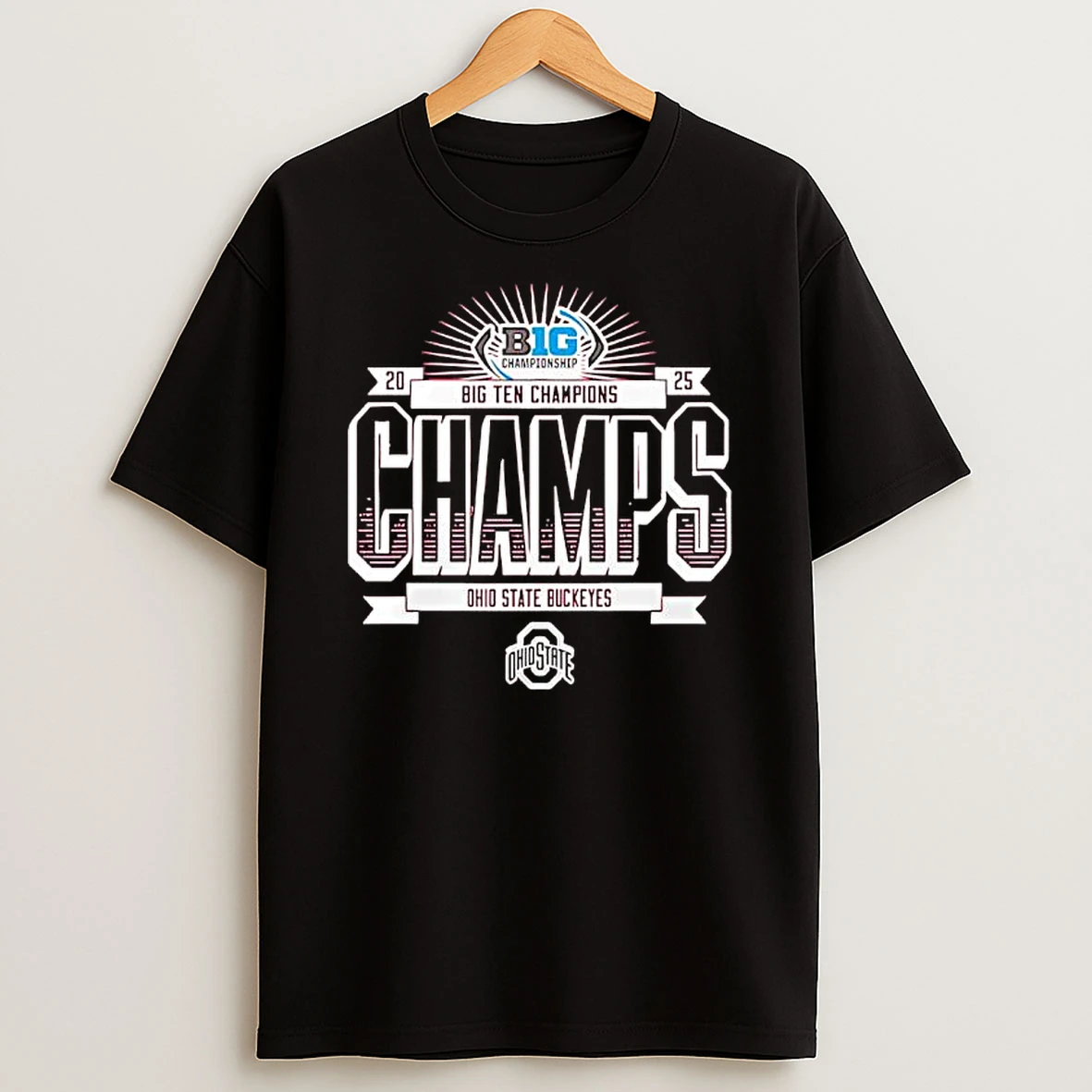Big Championship 2025 Big Ten Champions Champs Ohio State Buckeyes Shirts