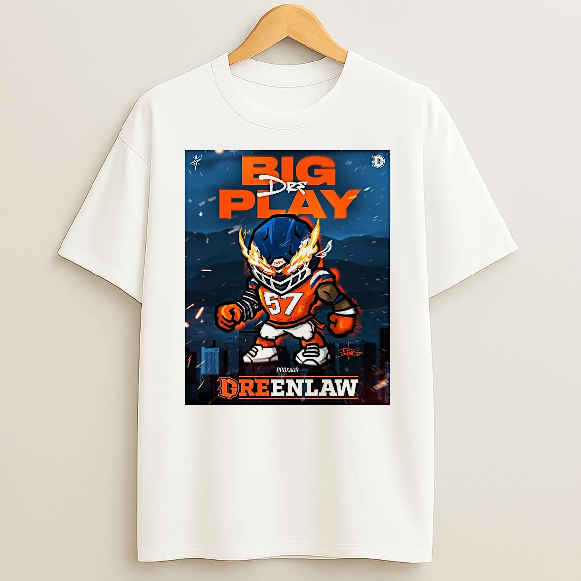 Big Play Dre Dreenlaw Proxaur Cartoon Signature Shirts