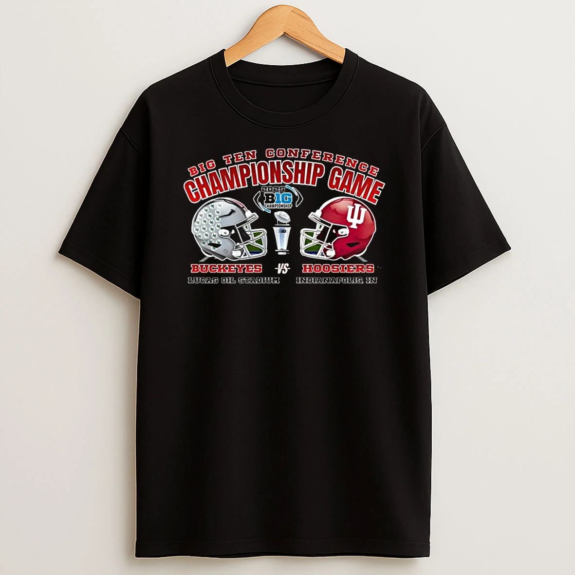 Big Ten Conference Championship Game 2025 Buckeyes Vs Hoosiers Lucas Oil Stadium Shirts