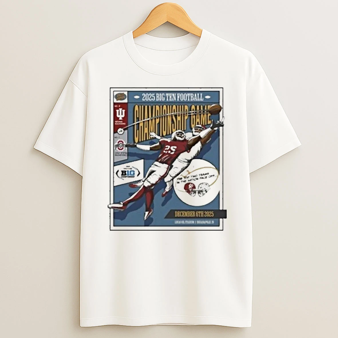 Big Ten Indiana Hoosiers Ohio State Buckeyes Championship 2025 Shirts