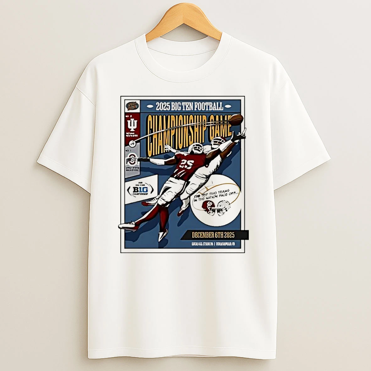 Big Ten Indiana Hoosiers Vs Ohio State Buckeyes 2025 Championship Shirts