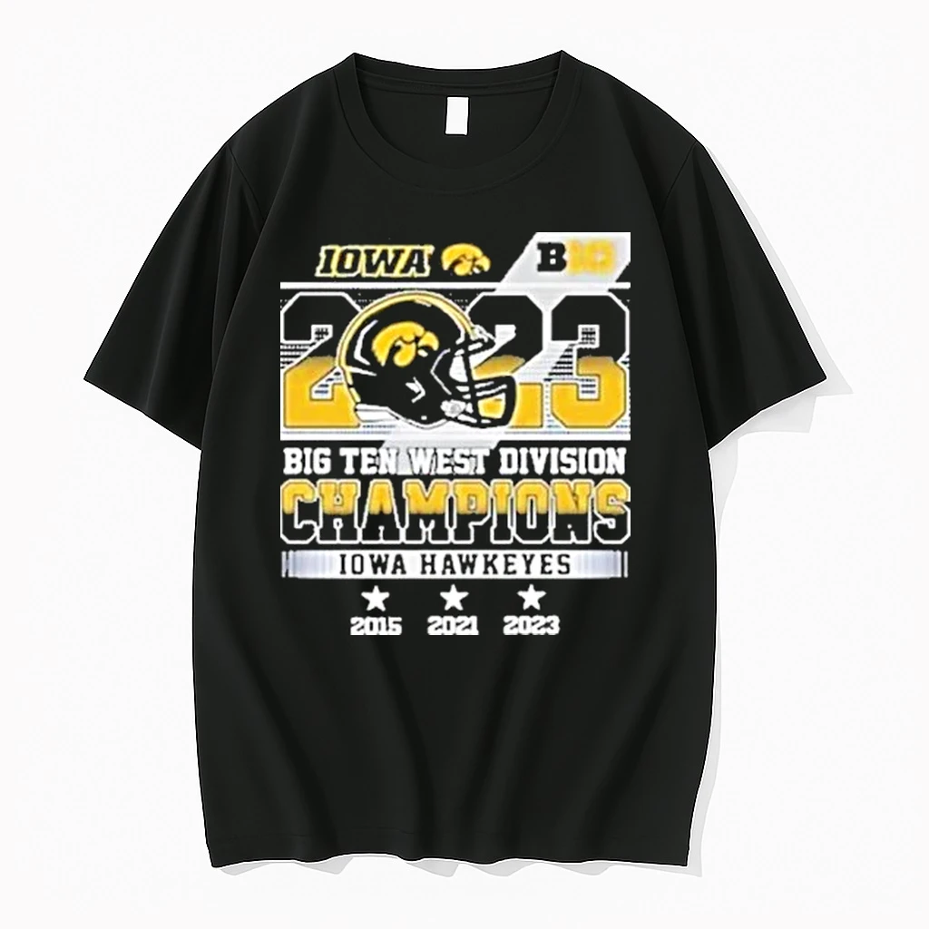 Big Ten West Division Champions Iowa Hawkeyes 2015 2021 2023 Shirts