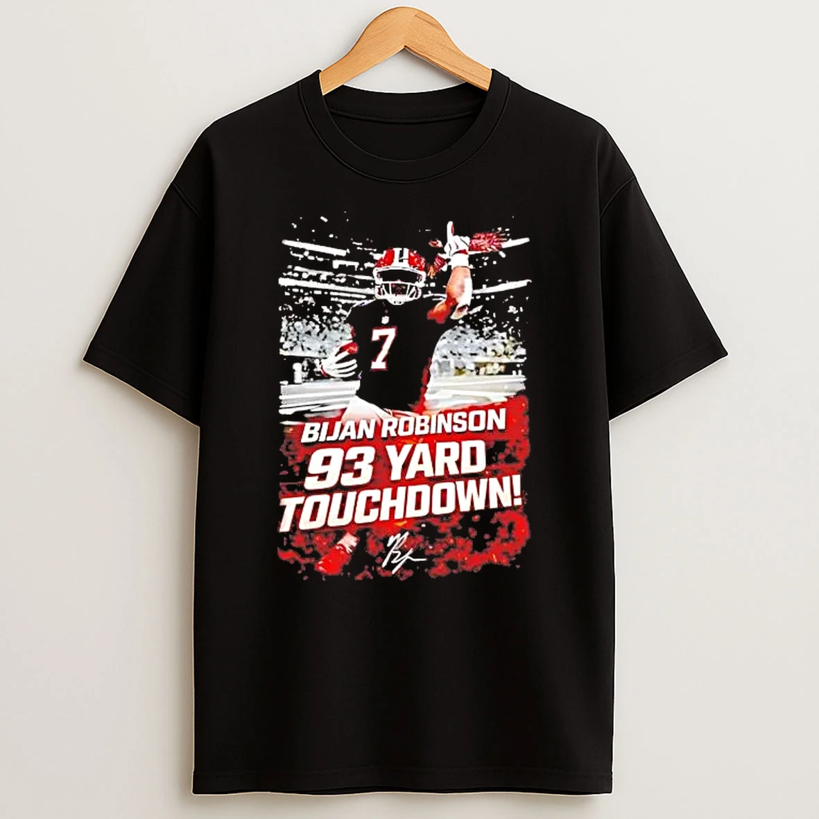 Bijan Robinson 93 Yard Touchdown Falcons Beat Rams Shirts