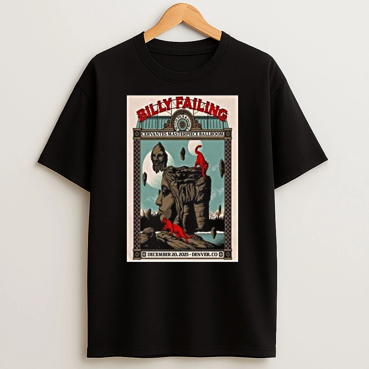 Billy Failing With Pick And Howl Cervantes Masterpiece Ballroom Denver Co Dec 20 2025 Shirts